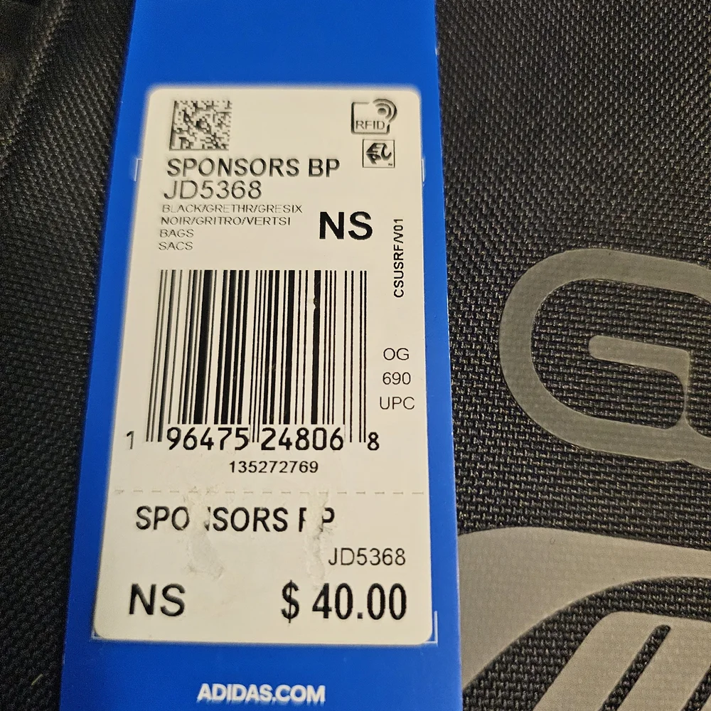 Adidas Originals Black Backpack